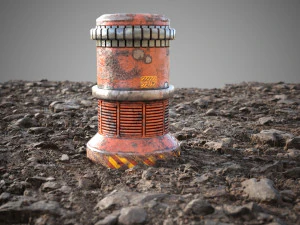 Taş zemin kiremit 3D Model