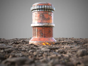 Taş zemin kiremit 3D Model