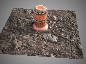 Stone ground tile Modello 3D