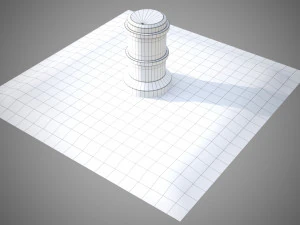 Taş zemin kiremit 3D Model