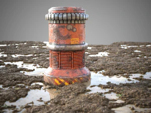 Carrelage de sol en boue Modèle 3D