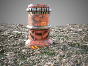 Mossy stones tile 3D Model