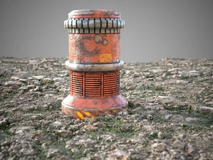 Mossy stones tile 3D Model