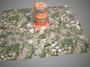 Mossy stones tile 3D Model