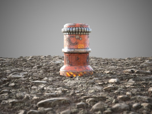 Stone mud ground tile Modelo 3D