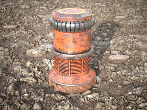 Stone mud ground tile Modelo 3D