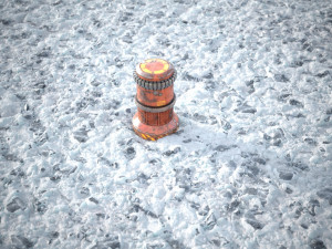 Ice snow ground tile Model 3D