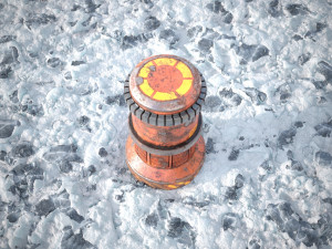 Ice snow ground tile Model 3D