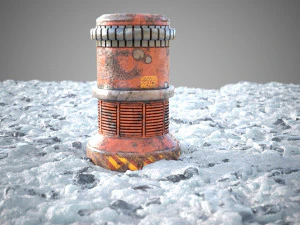 Ice snow ground tile 3D Model