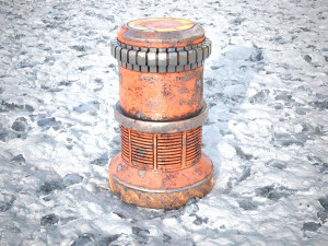 Ice snow ground tile Model 3D