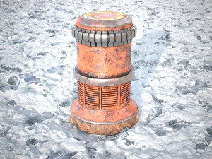 Ice snow ground tile 3D Model