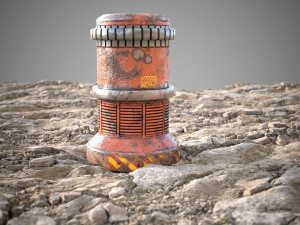 Stones sand ground tile 3D Model