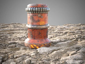 Stones sand ground tile 3D Model