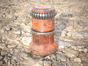 Stones sand ground tile 3D Model