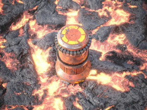 Lava rocks ground tile 3D Модель