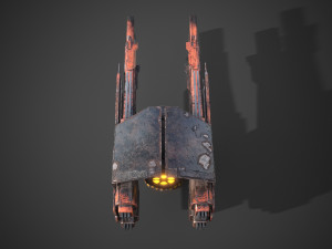 Sci-fi close combat turret 3D 模型