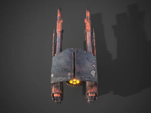 Sci-fi close combat turret 3D Model