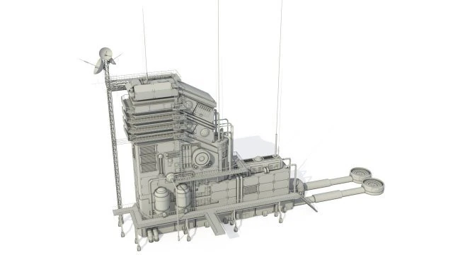 communication center 3D Model .c4d .max .obj .3ds .fbx .stl .blend 