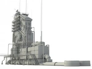 communication center 3D Model