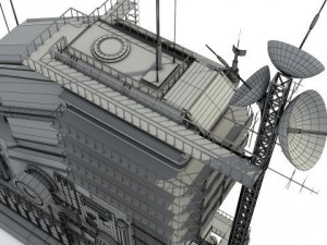 communication center 3D मॉडल