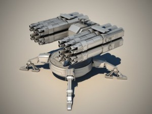 spider auto turret 3D Model