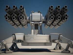 spider auto turret Model 3D