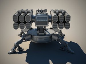spider auto turret Model 3D