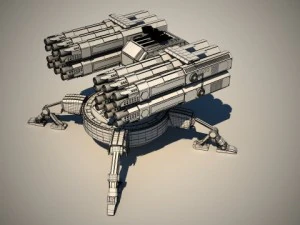 spider auto turret 3D Model