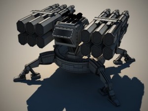 spider auto turret Model 3D