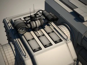spider auto turret 3D Model