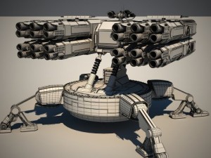 spider auto turret Model 3D