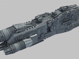 light cruiser  preacher class 3D Model