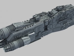 light cruiser  preacher class Modelo 3D