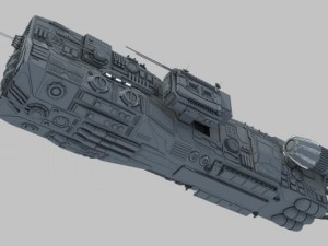 light cruiser  preacher class 3D Modell