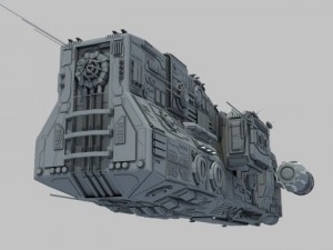 light cruiser  preacher class 3D Modell