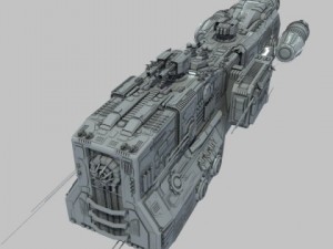 light cruiser  preacher class 3D Modell