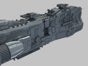 light cruiser  preacher class 3D Modell