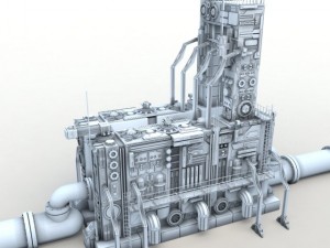 power relay station 3D Model