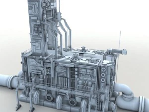 power relay station 3D Model