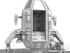 capsule landing pod 3D Model