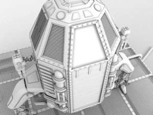 capsule landing pod 3D Model