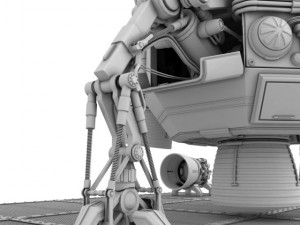 capsule landing pod 3D Model