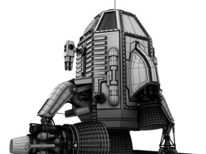 capsule landing pod 3D Model