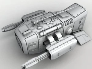 中型哨兵无人机 3D 模型