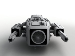 medium sentry drone Modelo 3D