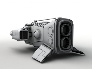 medium sentry drone Modelo 3D