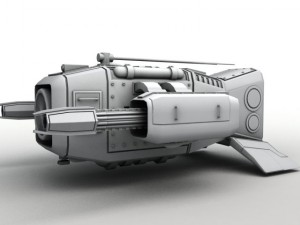 medium sentry drone Modelo 3D