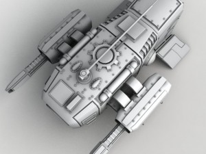 medium sentry drone Modelo 3D