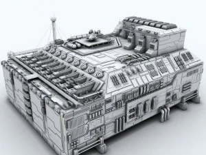 scifi factory 3D Model
