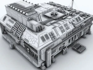 scifi factory 3D Model